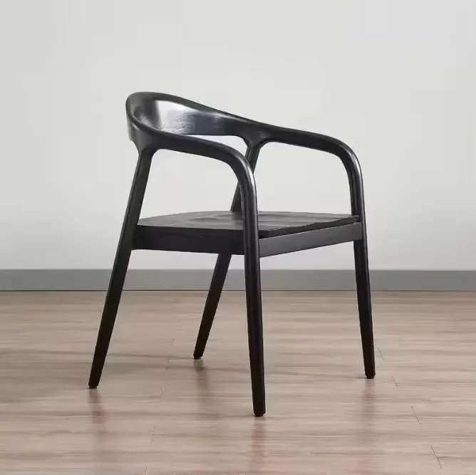 JP Modern Black Walnut Wood Armchair Dining photo 2