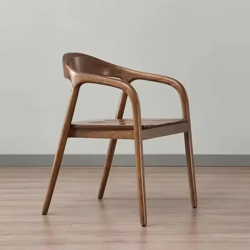 JP Modern Black Walnut Wood Armchair Dining photo 3