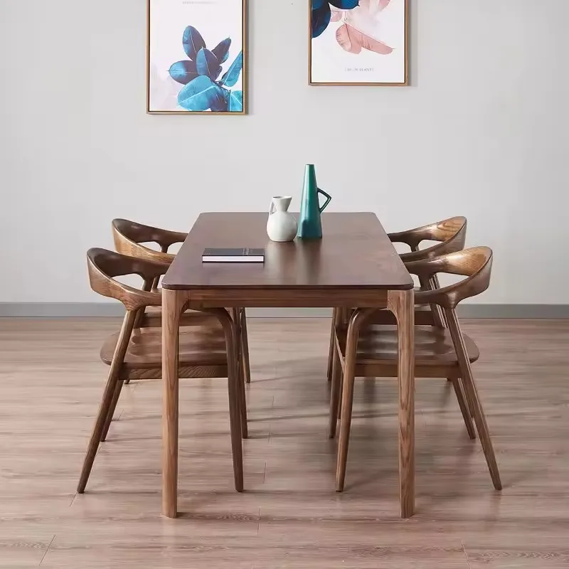 JP Modern Minimalist Solid Walnut Wood Windsor