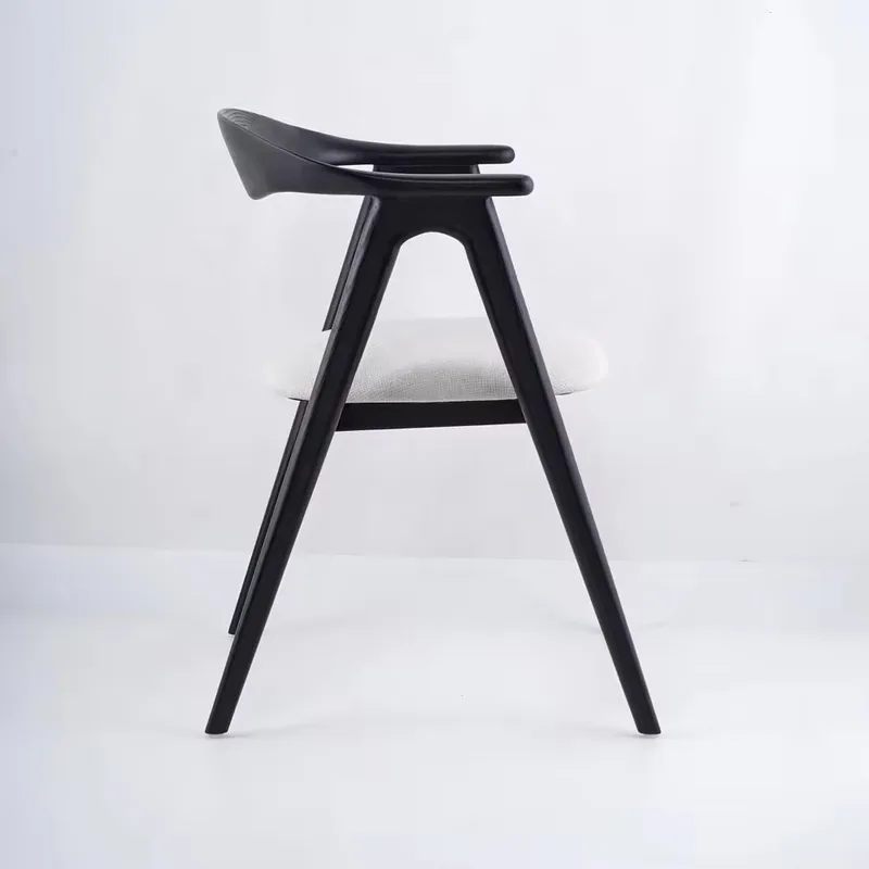 JP Modern Restaurant Furniture Black Solid Wood photo 3
