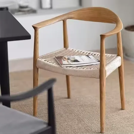 JP Nordic Solid Wood Dining Chair Soft Cushion Wabi-Sabi photo 3