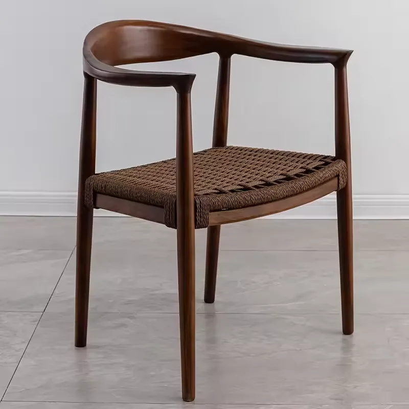 JP Nordic Solid Wood Dining Chair Soft Cushion Wabi-Sabi