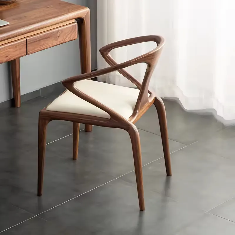 JP Solid Wood Dining Chair Home Armchair Nordic Simple photo 2