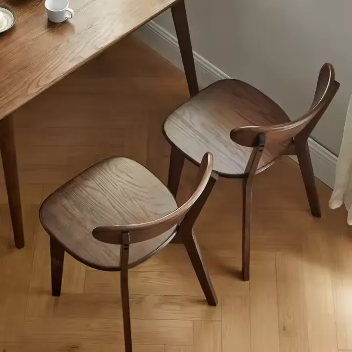 JP Solid Wood Dining Chairs Wooden Seat photo 2