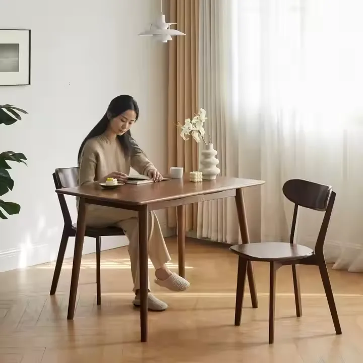 JP Solid Wood Dining Chairs Wooden Seat photo 3