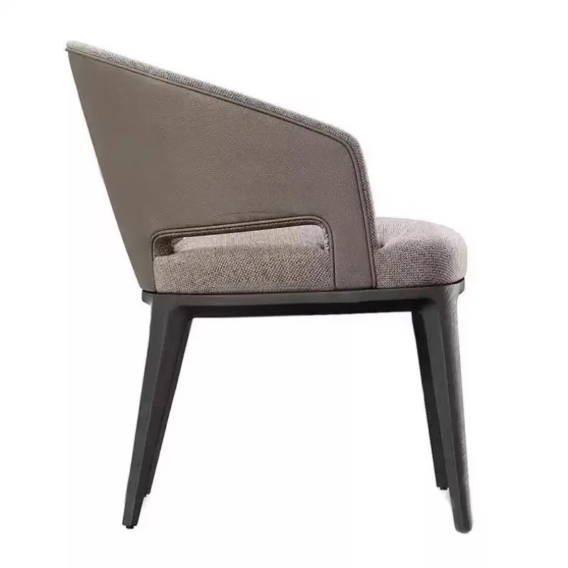 JP Modern Simple Custom Cloth Solid Wood Dining photo 3