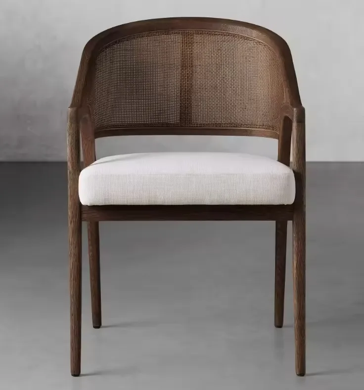 JP High Rattan Solid Oak Wood Arm photo 3