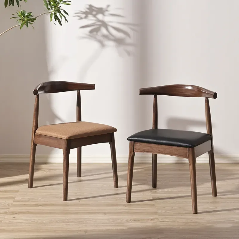 JP Modern Home Oak Wood Chair Simple