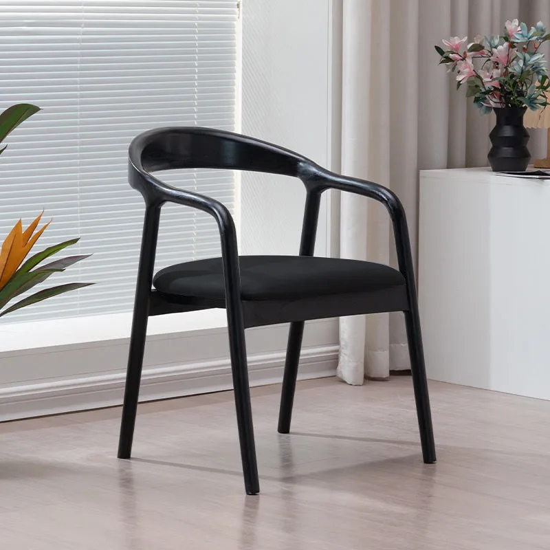 JP Modern Walnut Color Wooden Chair Wholesale Solid Wood photo 3