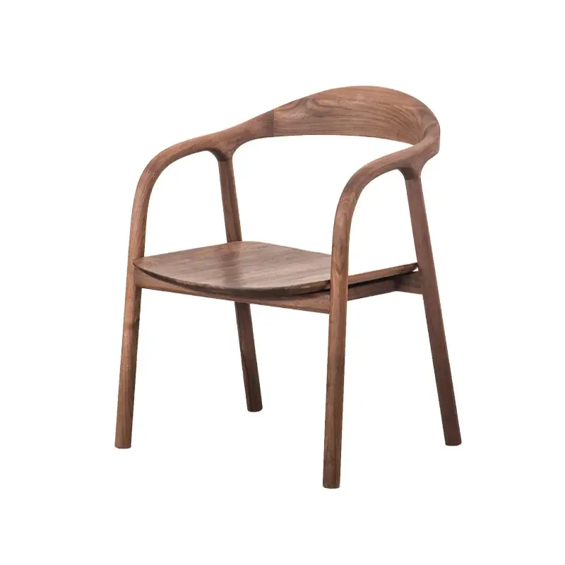 JP Modern Walnut Colour Wood Ash Armrest