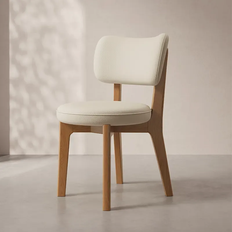 JP Solid Wood Dining Chair Cream Style
