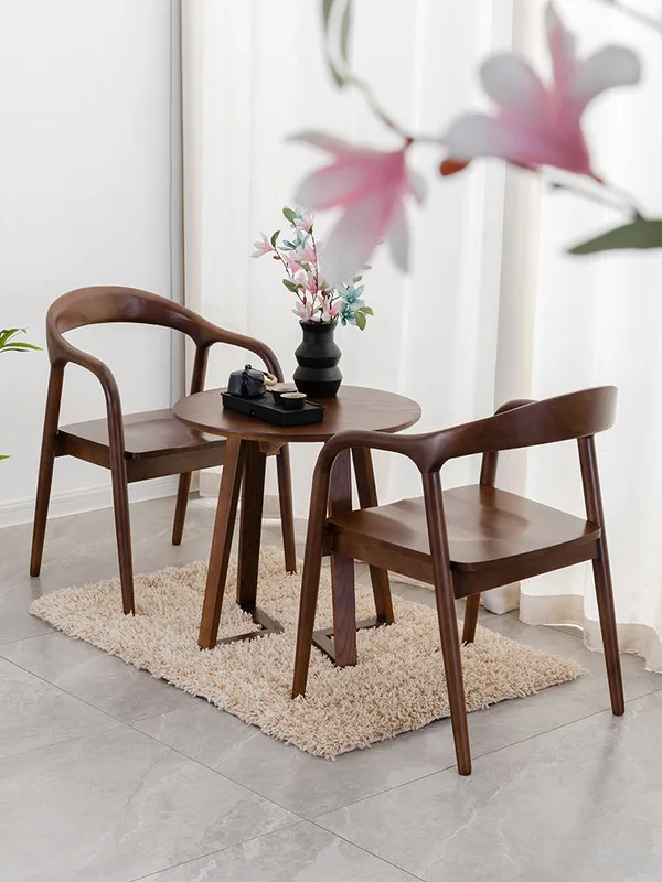 JP Solid Wood Dining Chair Home Armchair Nordic photo 3
