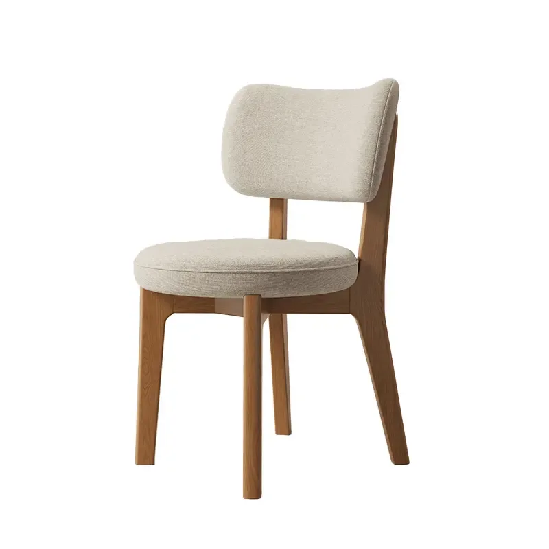 JP Wooden Home Furniture Leather Back Chair