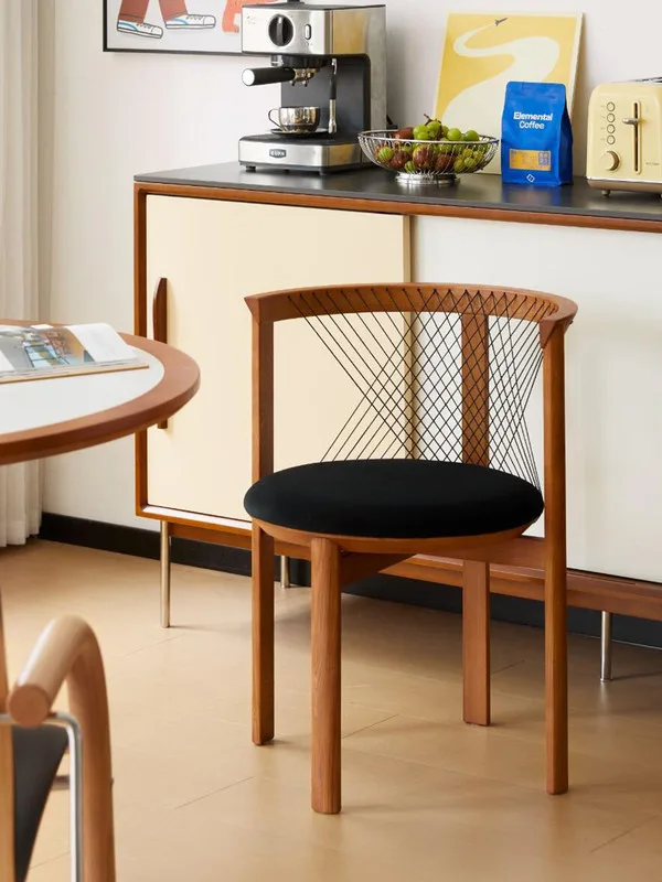 JP New Retro Dining Chair Unique Back photo 2
