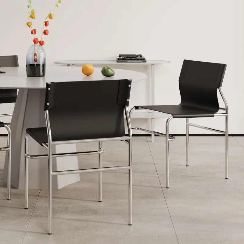 JP Antique Dining Chair Stainless Steel Simple photo 3