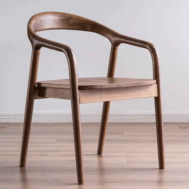 JP Nordic Modern Minimalist Wood Dining Chairs photo 2