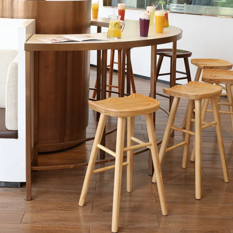 JP Modern Solid Wood Frame Stools for photo 2
