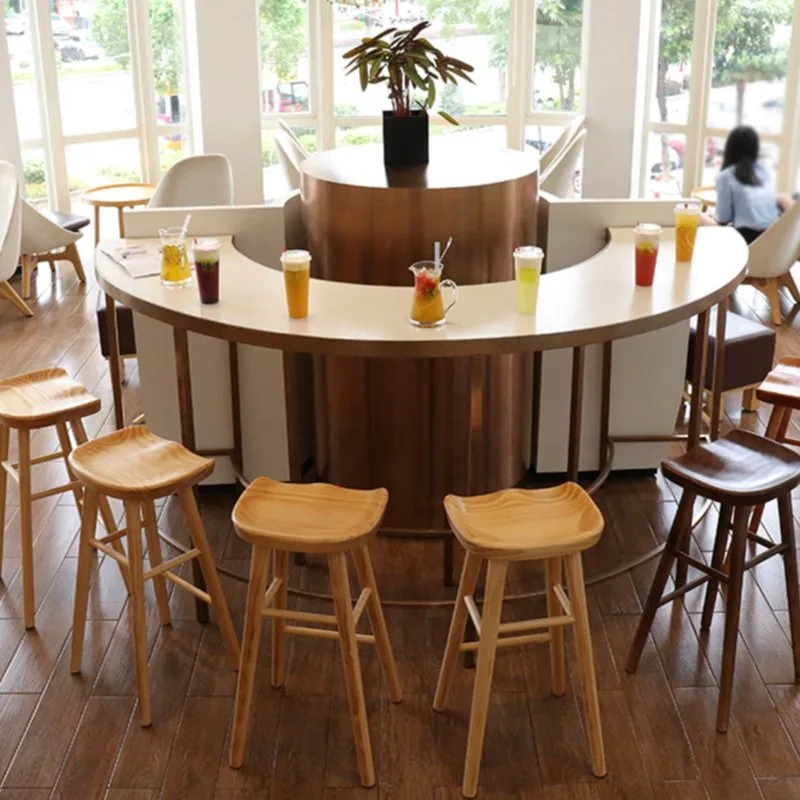 JP Modern Solid Wood Frame Stools for photo 3