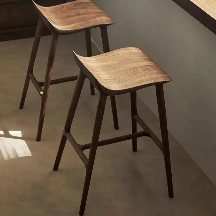JP North American Black Walnut Bar Stool