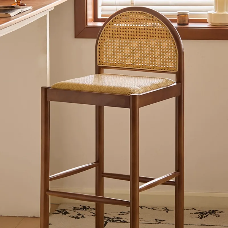 JP Antique Style Rattan Solid Wood Bar photo 3