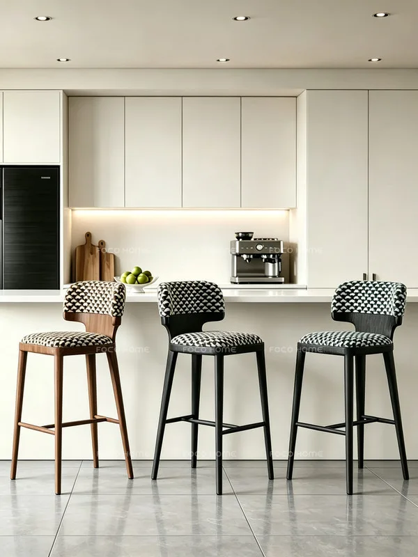 JP Upholstered Counter Height Bar Stool with photo 3