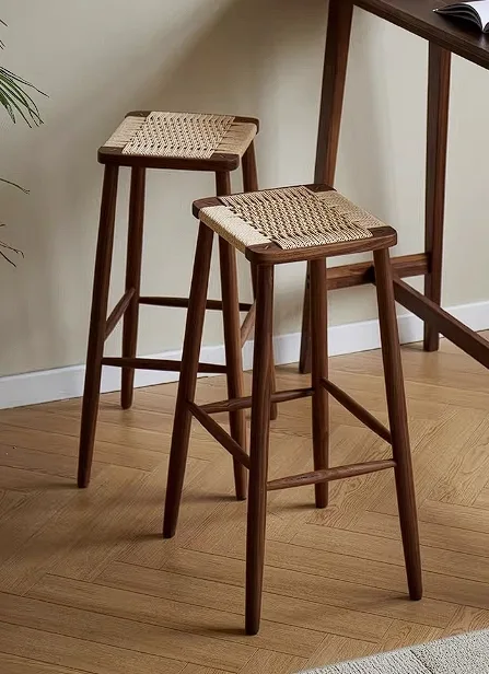 JP Modern Simple Bar Chair Luxury Light PVC