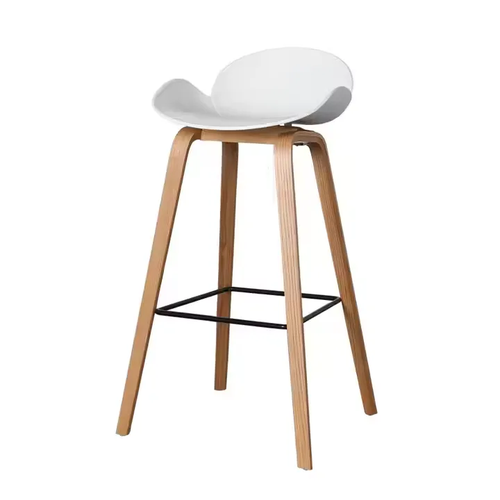 JP Modern Simple Bar Chair Luxury Light PVC Adjustable