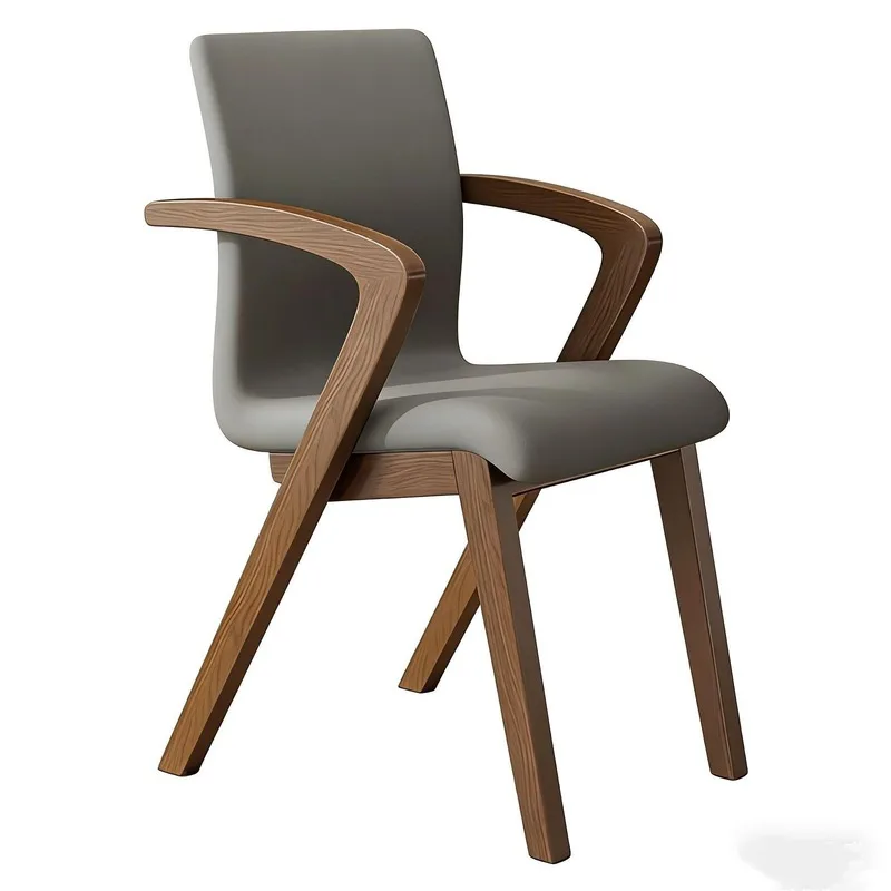 JP Modern Leather Restaurant Dining Chair Lightweight photo 2