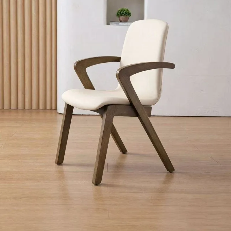 JP Modern Leather Restaurant Dining Chair Lightweight photo 3