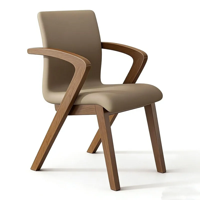 JP Modern Leather Restaurant Dining Chair Lightweight