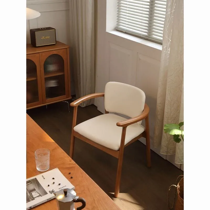 JP Modern Nordic Style Solid Wood Dining Chair with photo 3