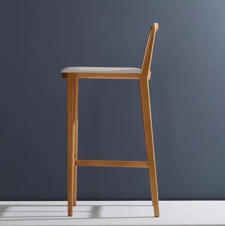 JP Modern Ash Wood Bar Stool Solid Wood photo 2