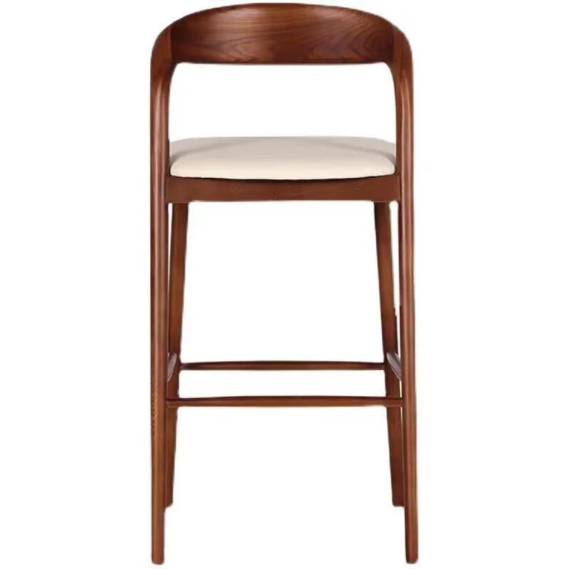 JP Modern Solid Wood Bar Stool with Upholstered photo 2