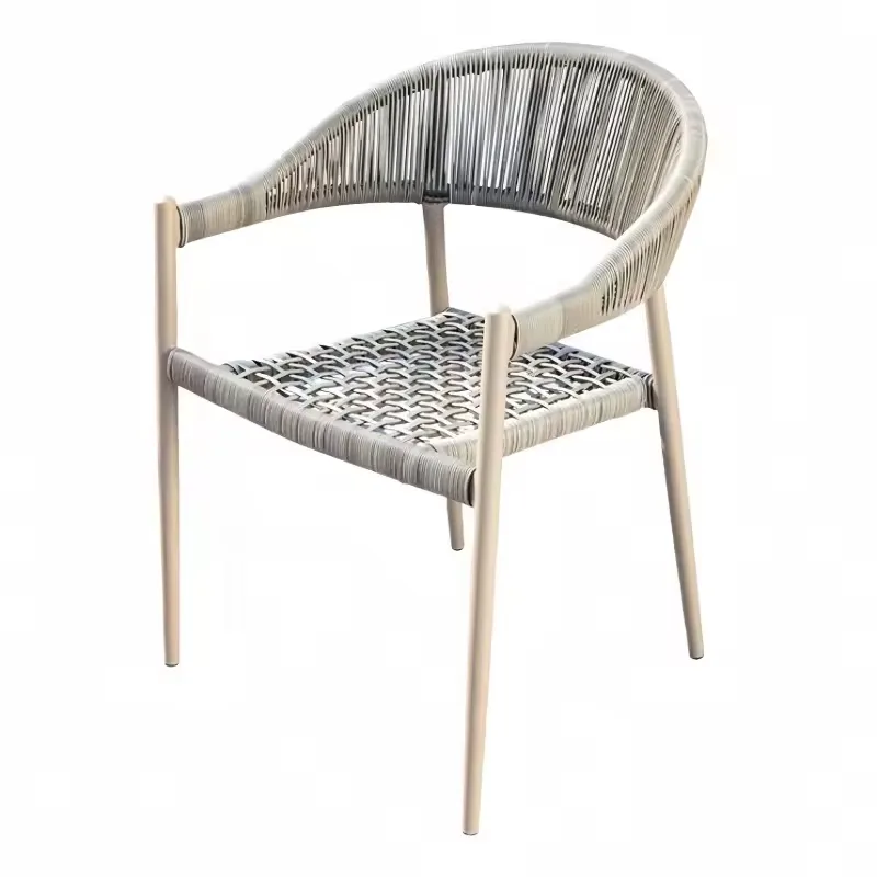 JP Contemporary Rattan Chair with Wide Armrests photo 3