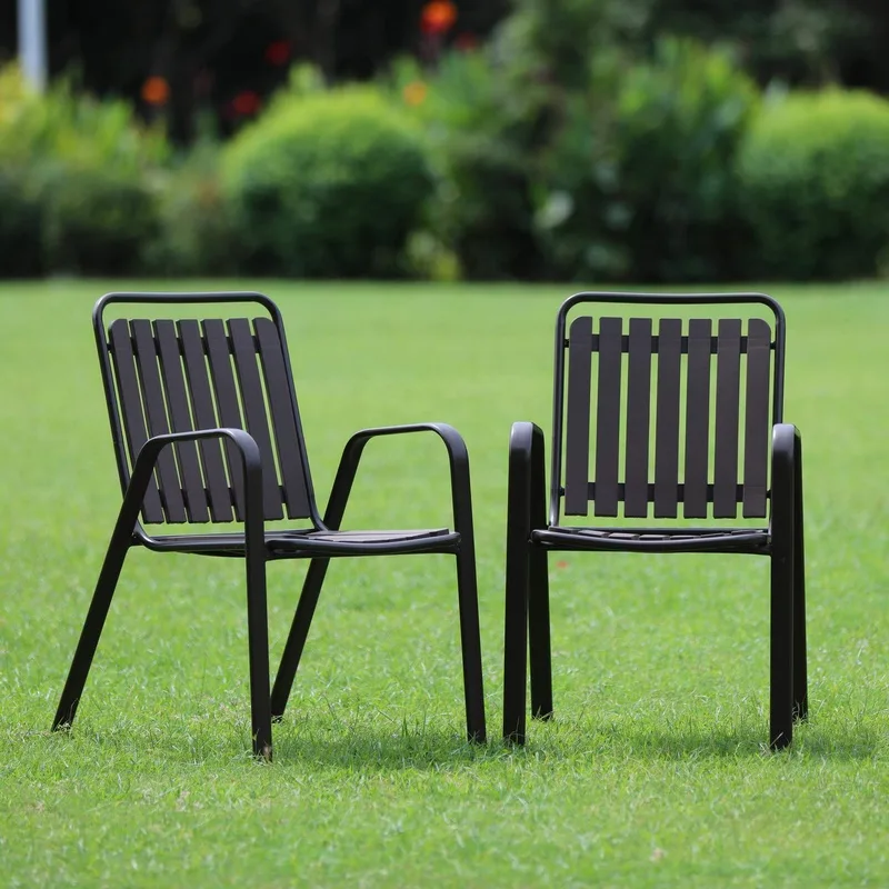 JP Modern Lightweight Commercial Resin Stackable Outdoor