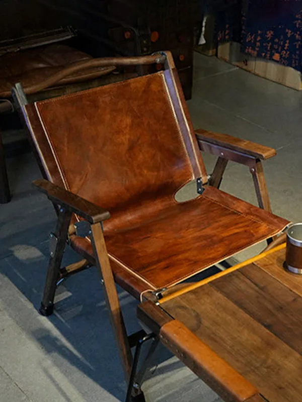 JP Modern Solid Wood Recliner Outdoor Camping photo 3