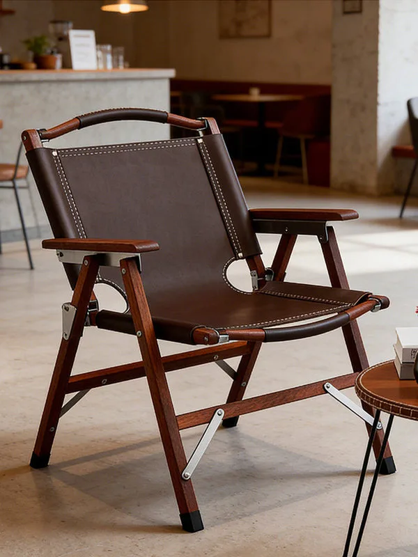 JP Modern Solid Wood Recliner Outdoor Camping