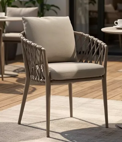 JP Nordic Rope Rattan Aluminum Waterproof Dinning