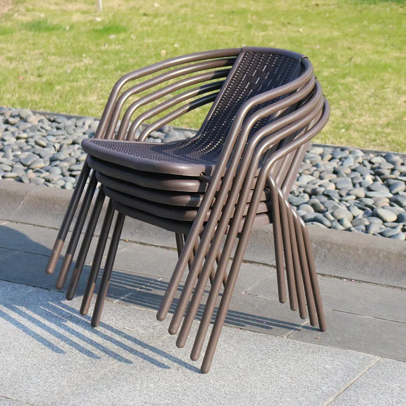 JP Outdoor Backrest Chair Single-person Plastic Chair