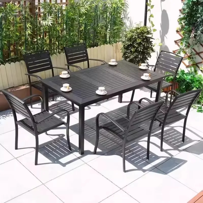 JP Outdoor Wood-Plastic Dining Chairs and Tables photo 3