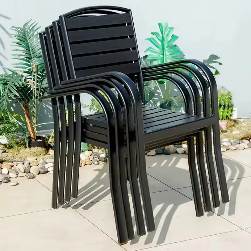 JP Outdoor Wood-Plastic Dining Chairs and Tables