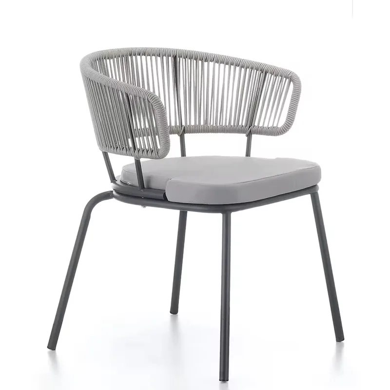 JP Modern Wrought Iron Woven Rope Cushion photo 3