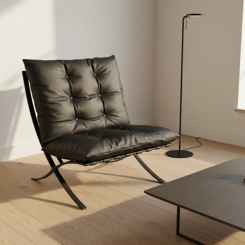 JP Accent Chair Living Room Cushioned Leather photo 2