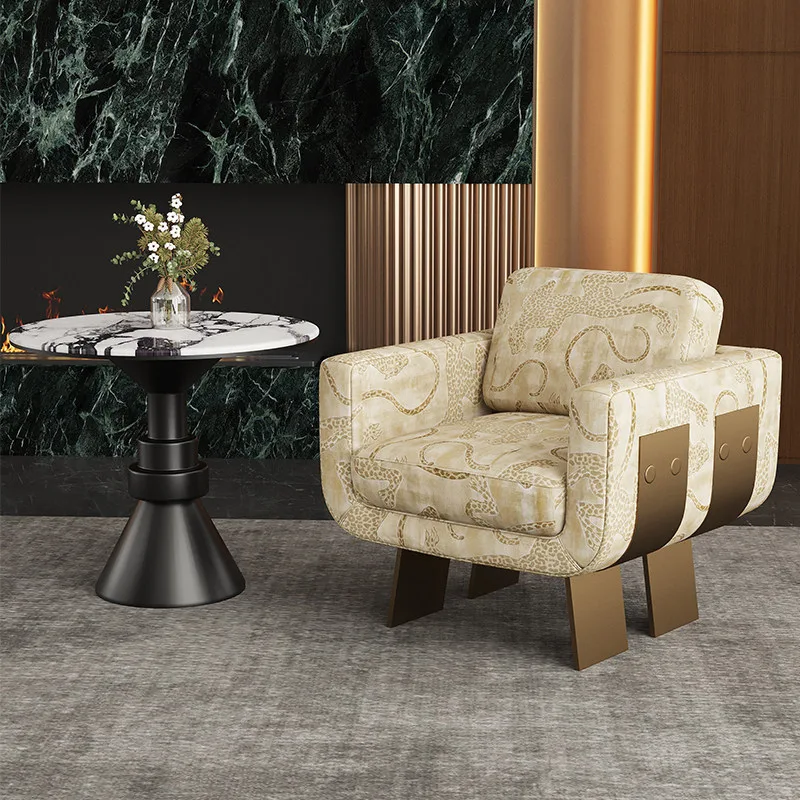 JP American Modern Metal Single Armchair Lazy