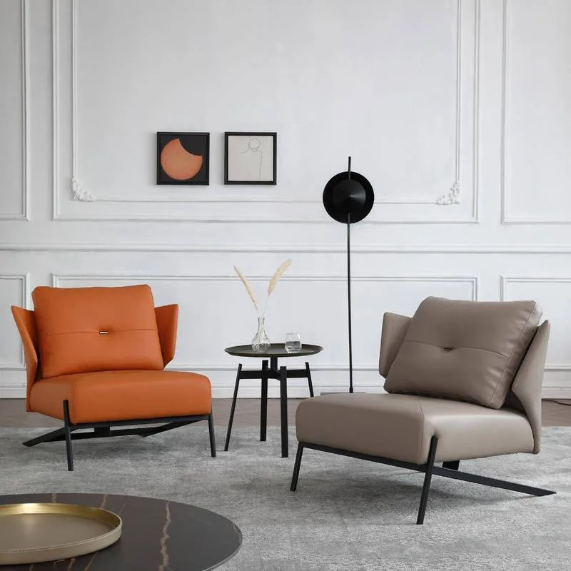 JP Hotel Luxury Leather Single Chair Home photo 3