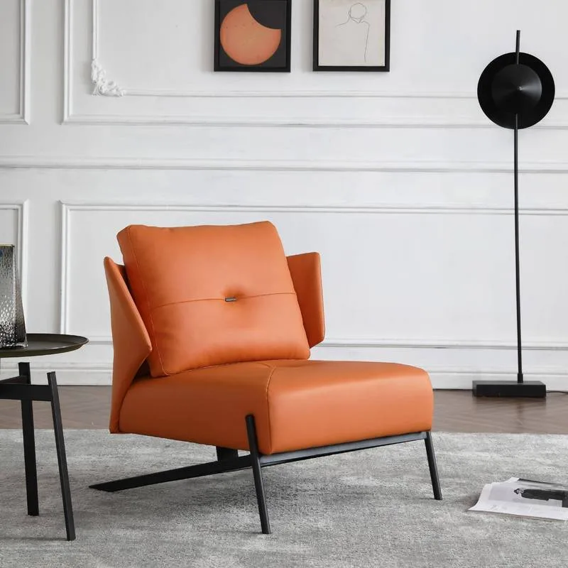 JP Hotel Luxury Leather Single Chair Home