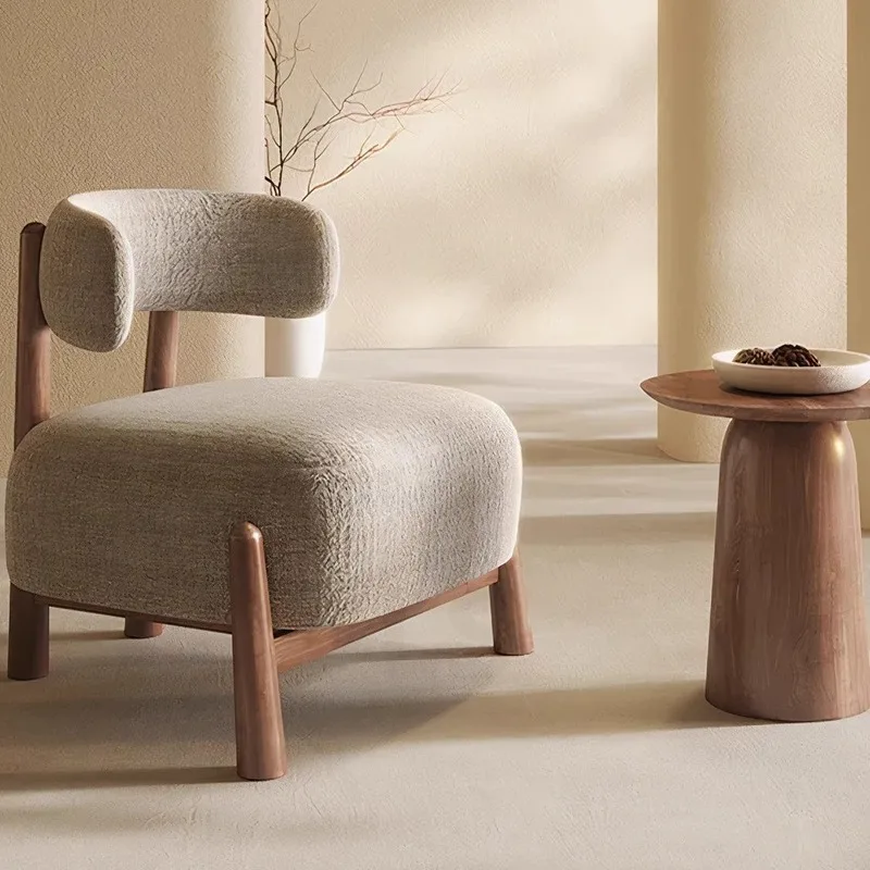 JP Household Wooden Frame Reading Room Chair