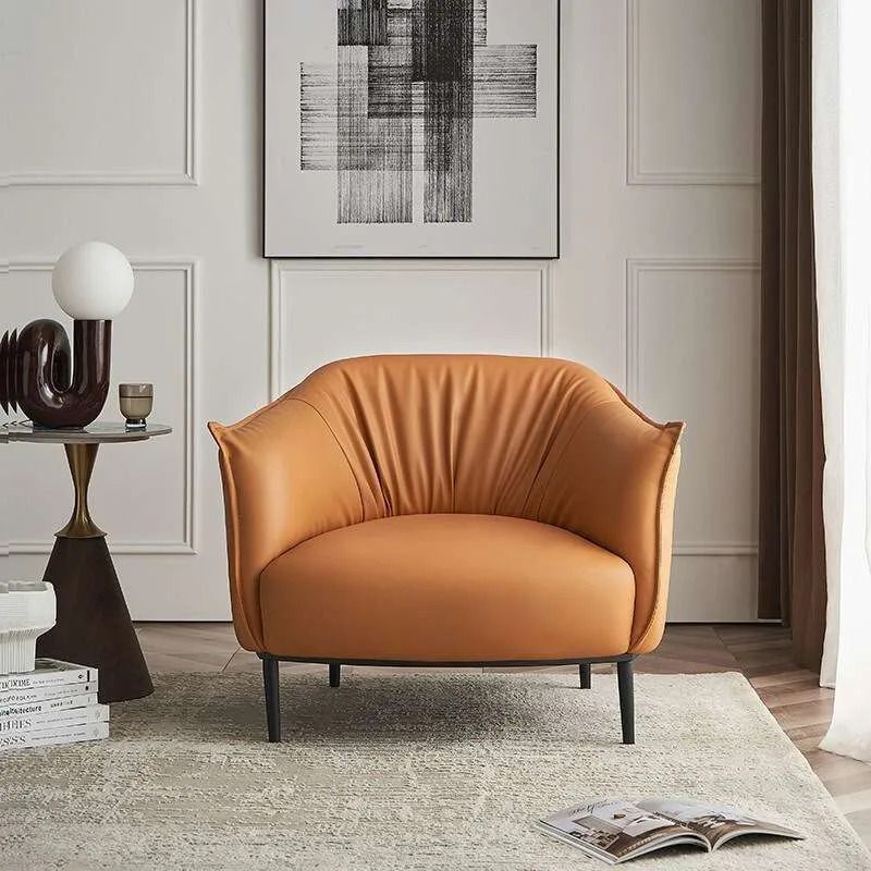 JP Leather Single Sofa Comfortable Living Room