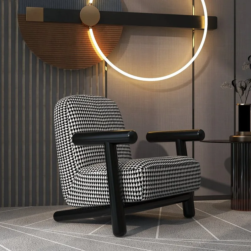 JP Luxurious Armchair, Wooden Frame, Single Sofa photo 2