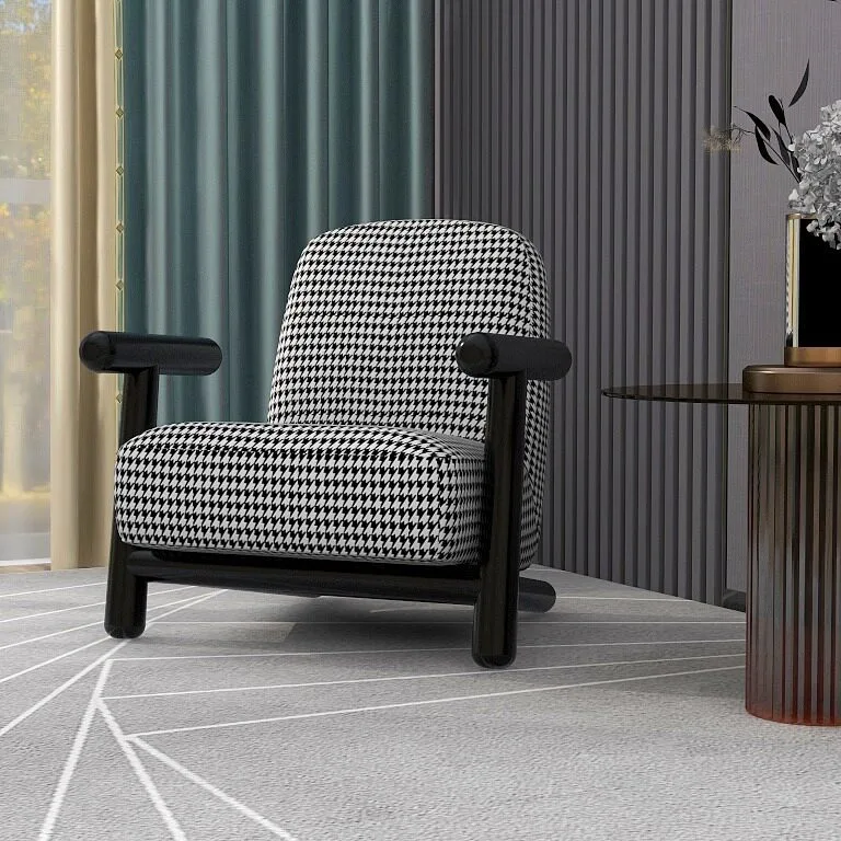 JP Luxurious Armchair, Wooden Frame, Single Sofa photo 3